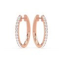 Petite Diamond Hoops