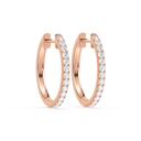 Petite Diamond Hoops
