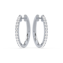 Petite Diamond Hoops