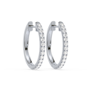 Petite Diamond Hoops