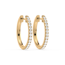 Petite Diamond Hoops