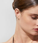 Petite Diamond Hoops