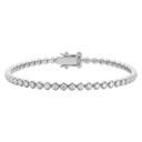 Crown Set Tennis Bracelet