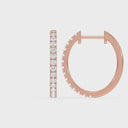 Petite Diamond Hoops