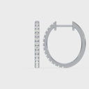 Petite Diamond Hoops