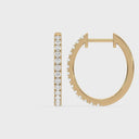 Petite Diamond Hoops